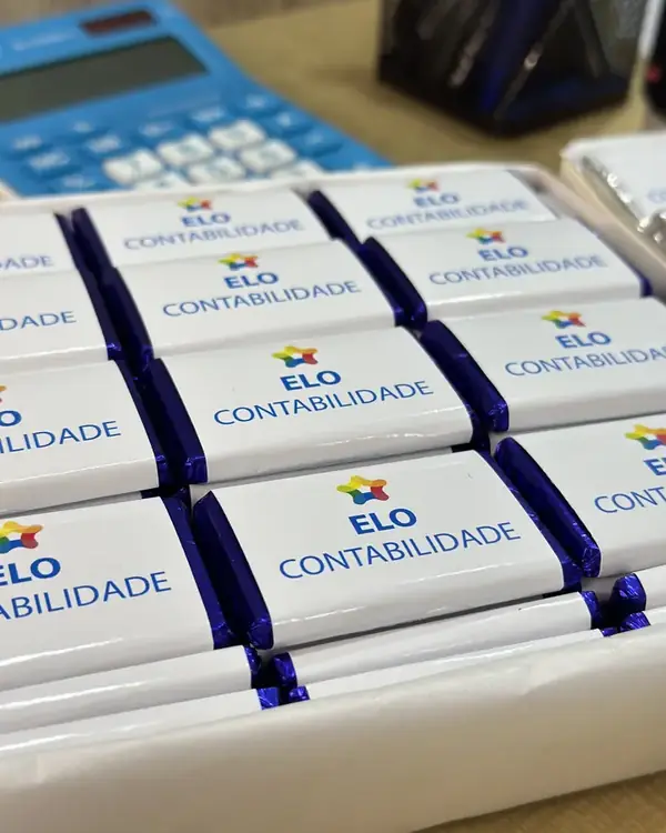 Chocolates personalizados Elo Contabilidade